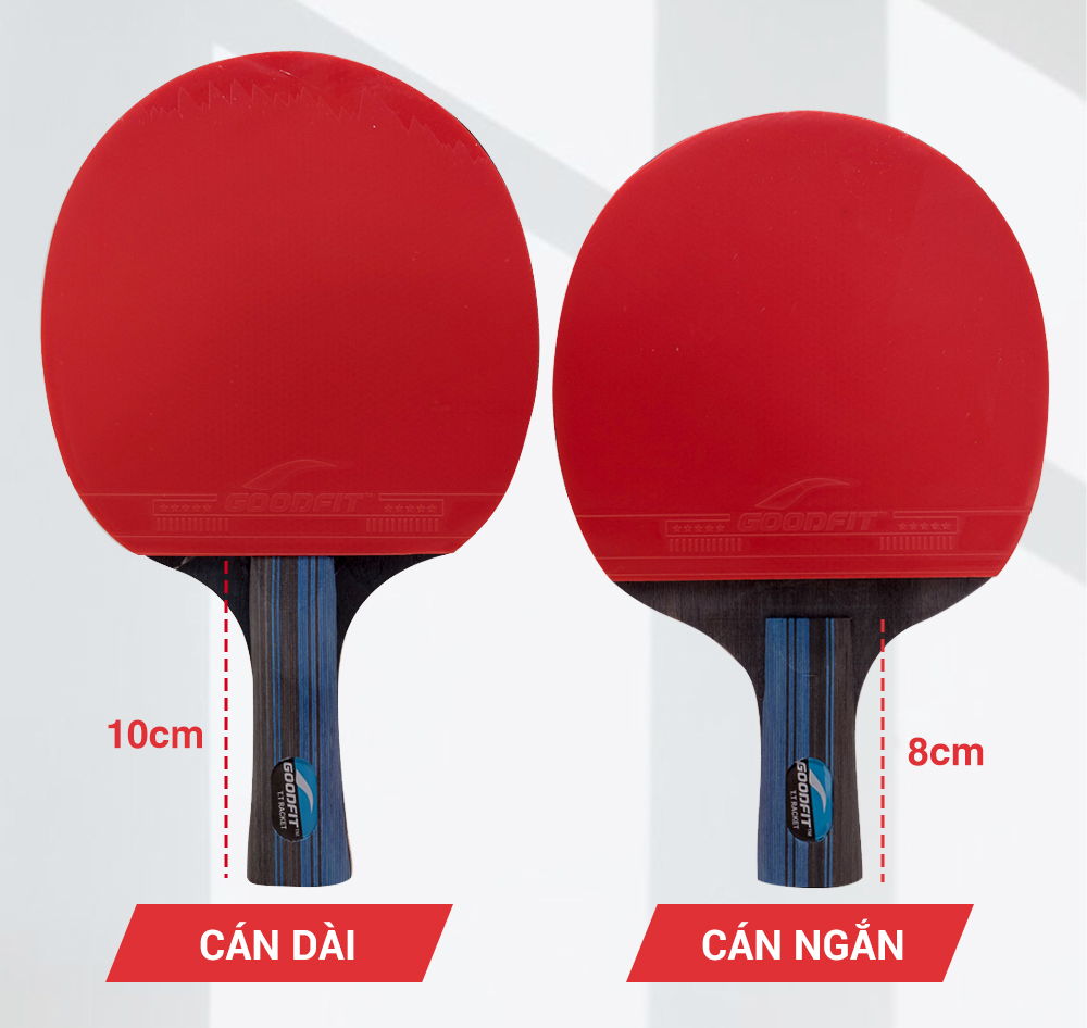 Bo 2 vot bong ban tang kem 3 bong GoodFit 10 2 Bộ 2 vợt bóng bàn tặng kèm 3 bóng GoodFit GF001TS