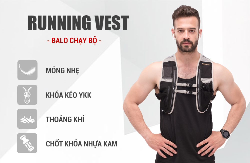 vest nước, balo chạy bộ GoodFit GF301RV vest nước, balo chạy bộ GoodFit GF301RV