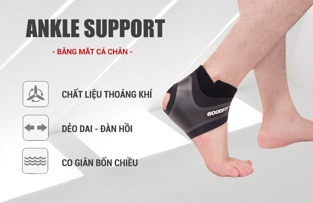Băng bảo vệ cổ chân, mắt cá chân GoodFit GF611A Băng bảo vệ cổ chân, mắt cá chân GoodFit GF611A