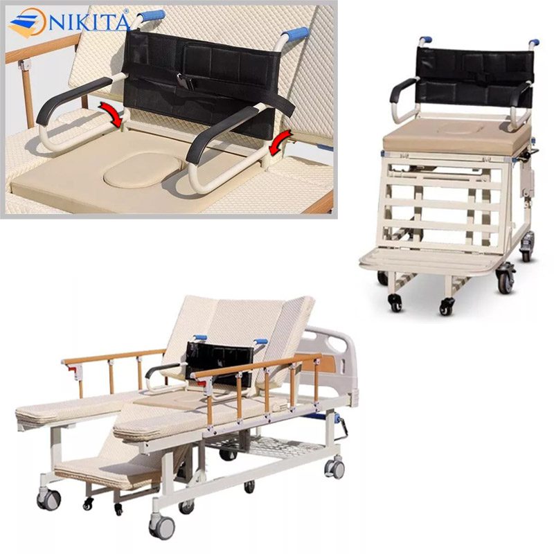 Chức năng tách xe lăn giường DCN09 Chức năng tách xe lăn giường DCN09