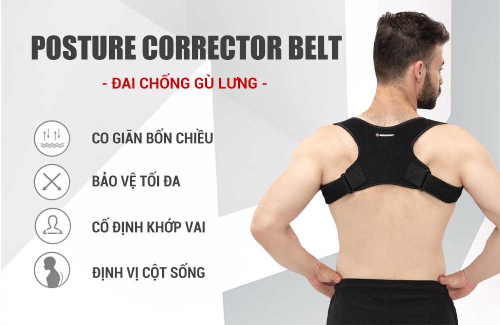 Đai chống gù lưng chính hãng GoodFit GF711P Đai chống gù lưng chính hãng GoodFit GF711P