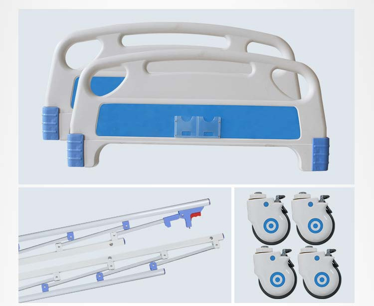 Giường bệnh nhân Tajermy TJM-G01 có bánh xe bọc lõi thép chịu lực tốt Giường bệnh nhân Tajermy TJM-G01