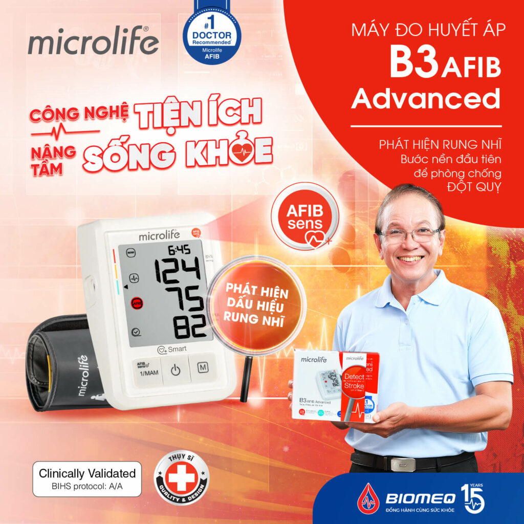 B3 AFIB ADVANCED (NÂNG CẤP) - Máy đo huyết áp bắp tay
