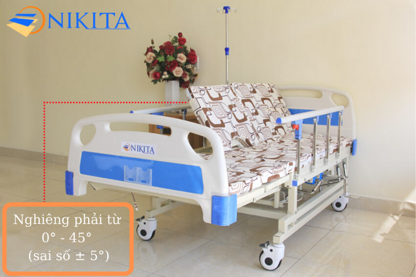 Tay quay thứ tư giường bệnh nghiêng trái phải NIKITA NKT-DCN04 Tay quay thứ tư giường bệnh nghiêng trái phải NIKITA NKT-DCN04