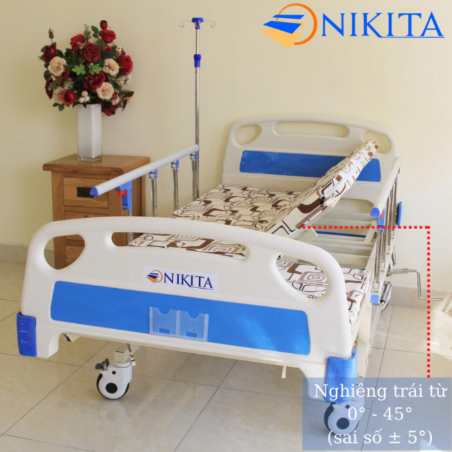 Chức năng nghiêng trái giường y tế NIKITA NKT-DCN04 Chức năng nghiêng trái giường y tế NIKITA NKT-DCN04