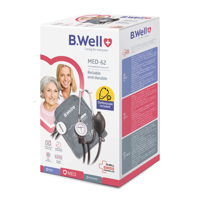 Máy đo huyết áp cơ B.Well Swiss MED-62 Máy đo huyết áp cơ B.Well Swiss MED-62