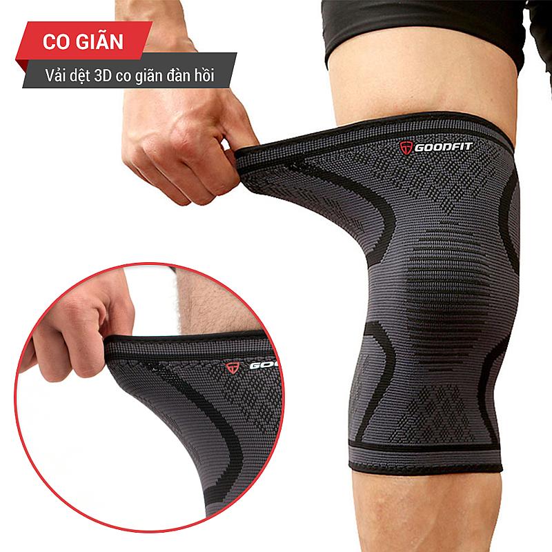 Băng đầu gối, bó gối thể thao đàn hồi GoodFit GF518K Băng đầu gối, bó gối thể thao đàn hồi GoodFit GF518K