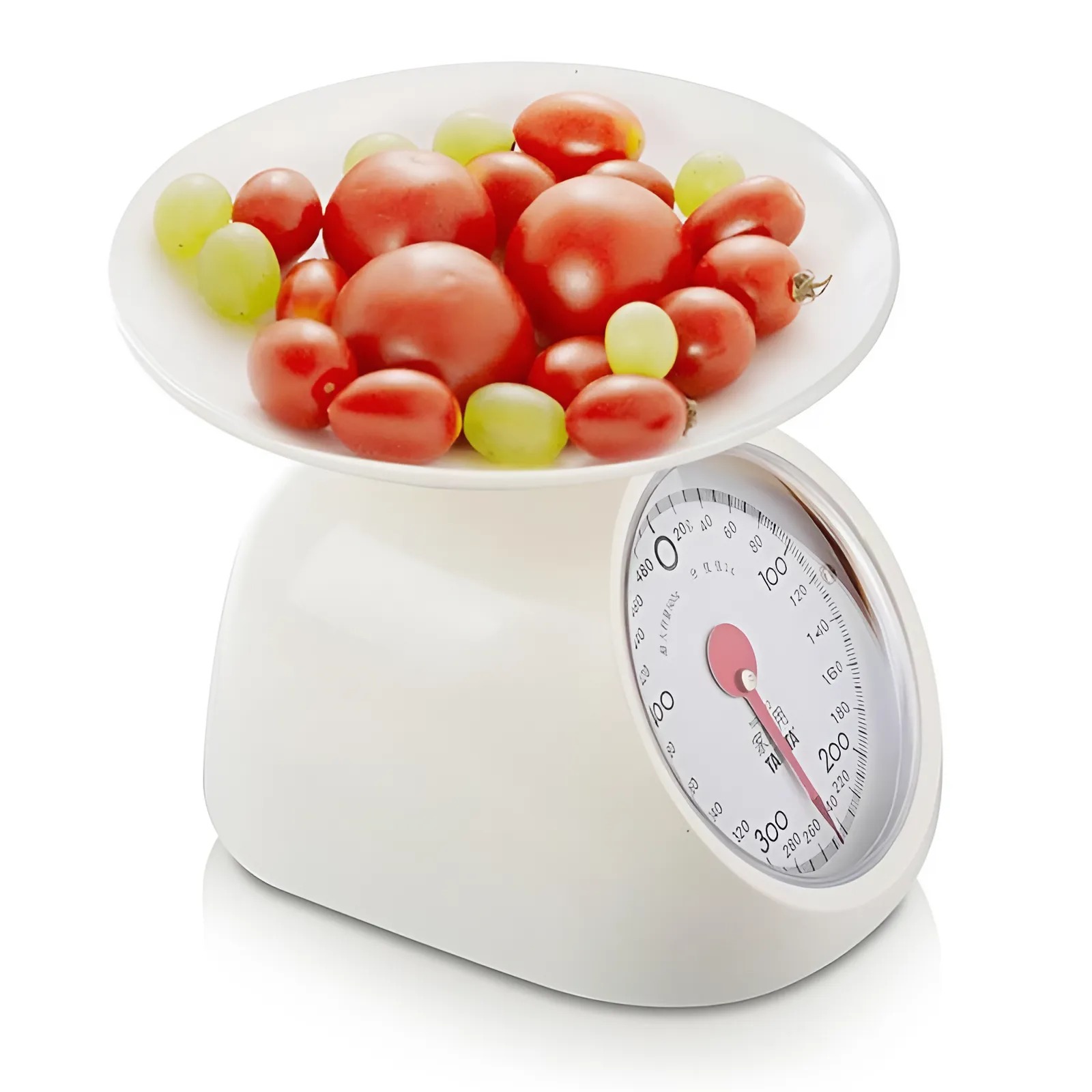 Cân đĩa,nhựa 500g/2g màu trắng 1122 Cân đĩa,nhựa 500g/2g màu trắng 1122