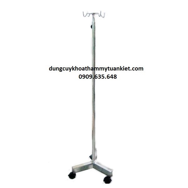 Cây treo truyền dịch inox 3 chân Cây treo truyền dịch inox 3 chân