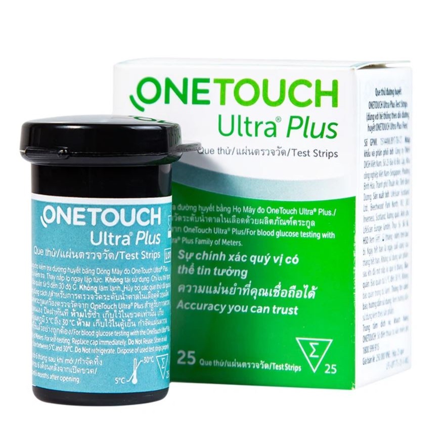 Que thử đường huyết Onetouch Ultra Plus (25 Que) Que thử đường huyết Onetouch Ultra Plus (25 Que)