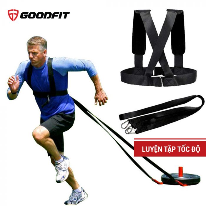 Dây kháng lực tập luyện, chạy bộ, kéo lốp xe GoodFit GF08RA Dây kháng lực tập luyện, chạy bộ, kéo lốp xe GoodFit GF08RA