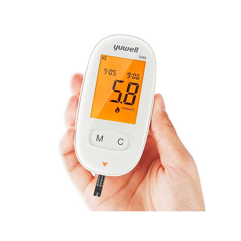 Máy đo đường huyết có giọng nói Yuwell 590 Máy đo đường huyết có giọng nói Yuwell 590