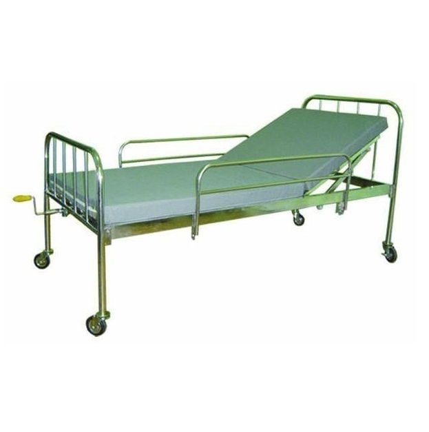 Giường bệnh nhân inox 1 tay quay Giường bệnh nhân inox 1 tay quay