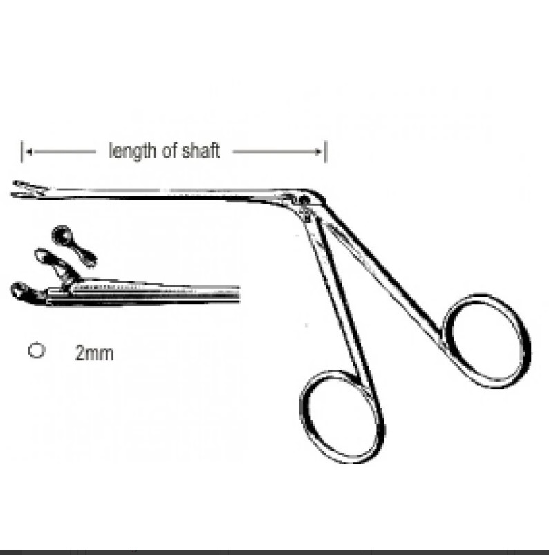 Kẹp gắp dị vật tai Hartmann 2mm - 8.5cm Kẹp gắp dị vật tai Hartmann 2mm - 8.5cm