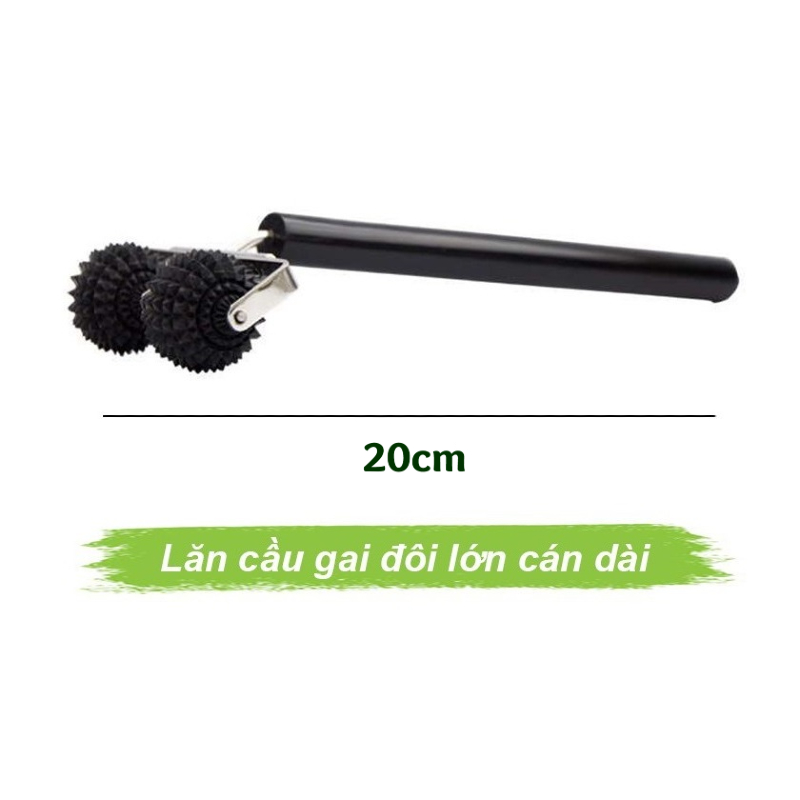 Lăn cầu gai đôi lớn cán dài 20cm Lăn cầu gai đôi lớn cán dài 20cm