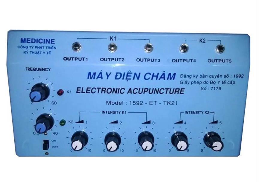 MÁY ĐIỆN CHÂM ELETRONIC ACUPUNCTURE 1592-TE-KT21 MÁY ĐIỆN CHÂM ELETRONIC ACUPUNCTURE 1592-TE-KT21