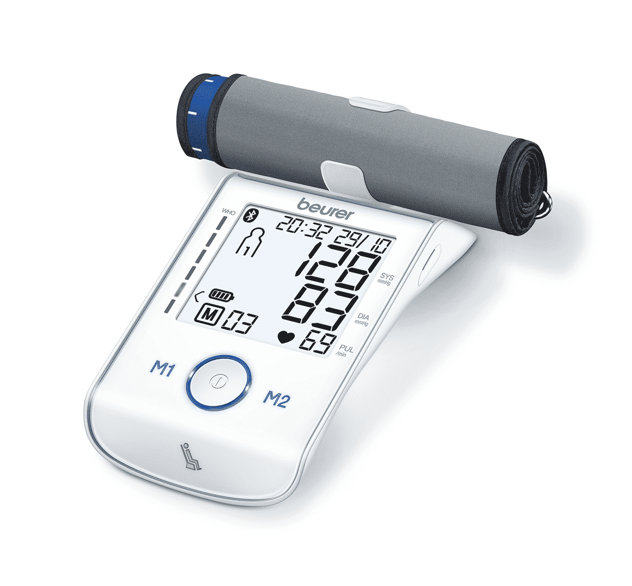 Máy đo huyết áp bắp tay Bluetooth Beurer BM85 Máy đo huyết áp bắp tay Bluetooth Beurer BM85