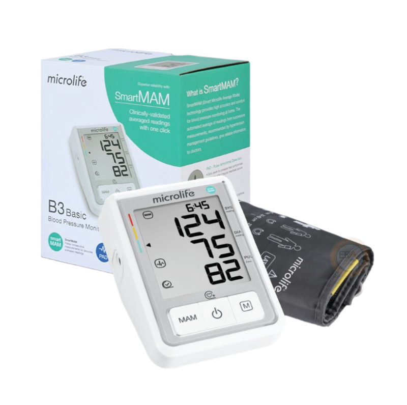 Máy đo huyết áp bắp tay Microlife B3 Basic Máy đo huyết áp bắp tay Microlife B3 Basic