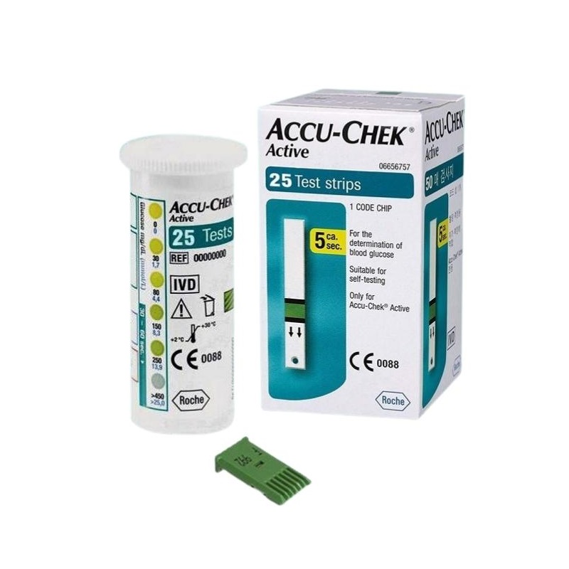 Que thử đường huyết Accu-Chek Active 25 Que thử đường huyết Accu-Chek Active 25