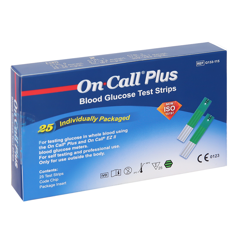 Que thử đường huyết OnCall Plus (25 que) que rời Que thử đường huyết OnCall Plus (25 que) que rời