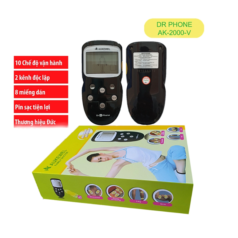 Máy massage xung điện Pin Sạc Aukewel Dr Phone AK-2000-V Máy massage xung điện Pin Sạc Aukewel Dr Phone AK-2000-V