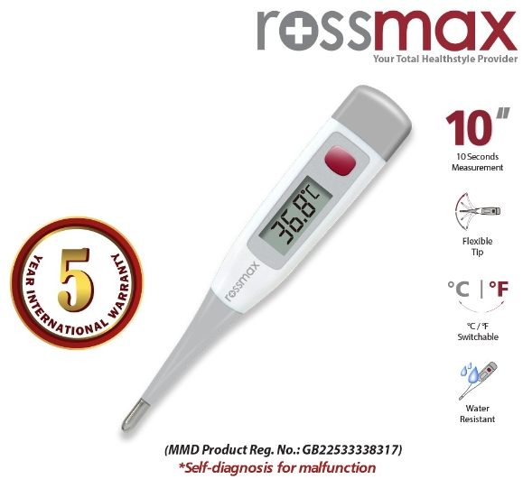 Nhiệt kế điện tử đầu dẻo Rossmax TG380 Nhiệt kế điện tử đầu dẻo Rossmax TG380