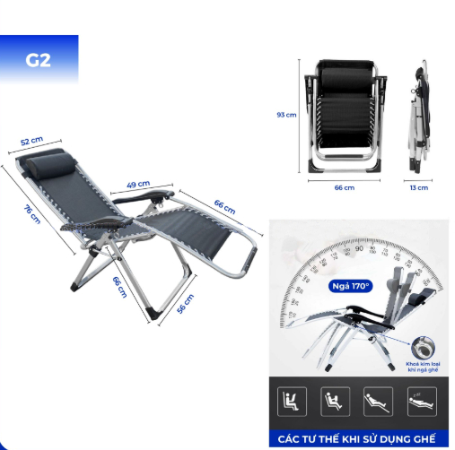 Ghế Xếp Thư Giãn OROMI G2 Ghế Xếp Thư Giãn OROMI G2
