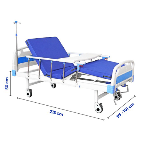 Giường Y Tế 2 Tay Quay Không Bô OROMI A03-IV Giường Y Tế 2 Tay Quay Không Bô OROMI A03-IV