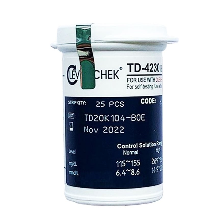 Que tiểu đường Clever Chek TD-4230 Que tiểu đường Clever Chek TD-4230