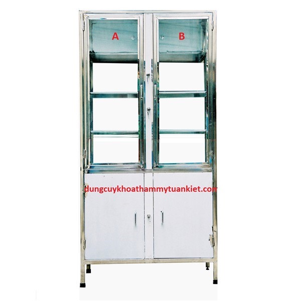 Tủ thuốc inox có ngăn độc AB Tủ thuốc inox có ngăn độc AB
