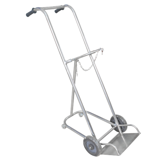 Xe đẩy bình oxy 2 khối inox loại dày Xe đẩy bình oxy 2 khối inox loại dày