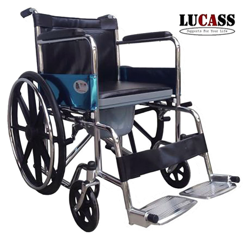 Xe lăn tay có bô vệ sinh Lucass X-6B Xe lăn tay có bô vệ sinh Lucass X-6B