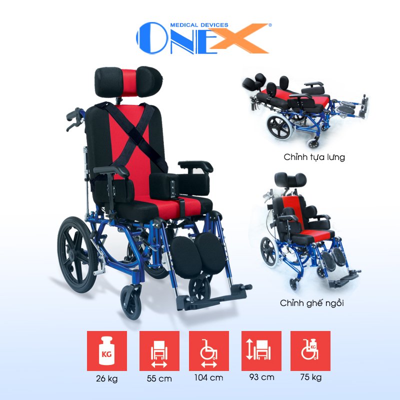 XE BẠI LIỆT NẰM ONE-X 958LC-A XE BẠI LIỆT NẰM ONE-X 958LC-A