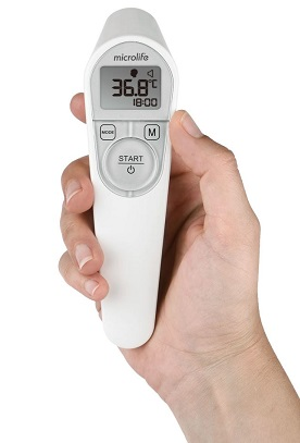 Các dòng nhiệt kế điện tử đo trán Microlife đang có trên thị trường