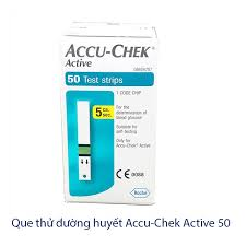 HỘP 50 QUE THỬ ĐƯỜNG HUYẾT ACCU-CHEK ACTIVE 