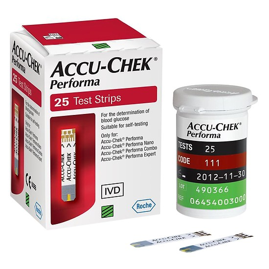 QUE THỬ ĐƯỜNG HUYẾT ACCU- CHEK PERFORMA 25