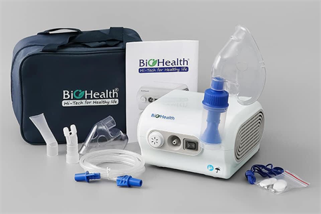 Máy xông mũi họng cao cấp Nebpro thương hiệu Biohealth_Úc, xông mạnh, điều chỉnh được tốc độ phun