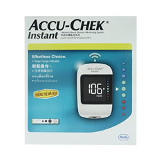 Máy đo đường huyết Accu-Check Instant -Hàng chính hãng- Tặng Kèm 10 Que