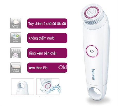 Máy Rửa Mặt Massage Tẩy Tế Bào Chết Beurer FC45