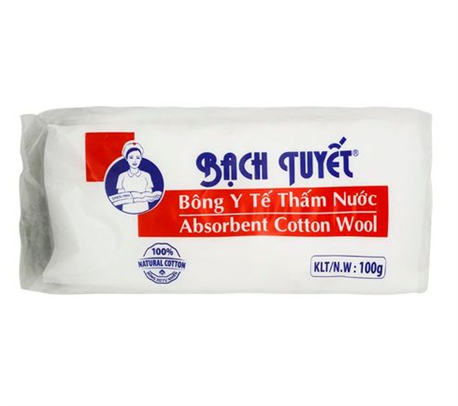 Bông Y Tế Bạch Tuyết 100g 