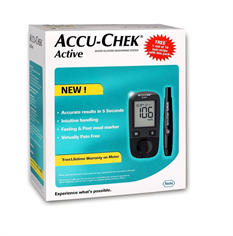 Trọn Bộ Máy Đo Đường Huyết Accu Chek Active đời mới nhất -tặng kèm 10 que- Xuất xứ Đức