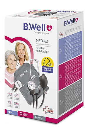Máy đo huyết áp cơ B.Well Swiss MED-62 kèm tai nghe- Nhập khẩu 100% từ Thụy Sĩ