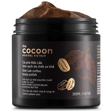 Cà Phê Đăk Lăk tẩy tế bào chết cơ thể Cocoon 200ml