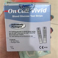 Que Thử Đường Huyết On Call Vivid (25 que rời)