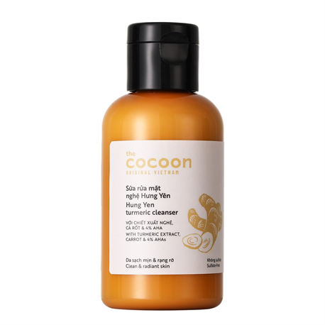 Sữa Rửa Mặt Nghệ Hưng Yên Cocoon Turmeric Cleanser 140ml