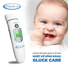 Nhiệt kế hồng ngoại đo tai, trán và đồ vật Gluck Care