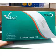 GĂNG TAY CAO SU Y TẾ V.Glove CÓ BỘT