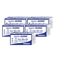 GẠC TẨM CỒN QUICK-NUSE hộp 100 miếng